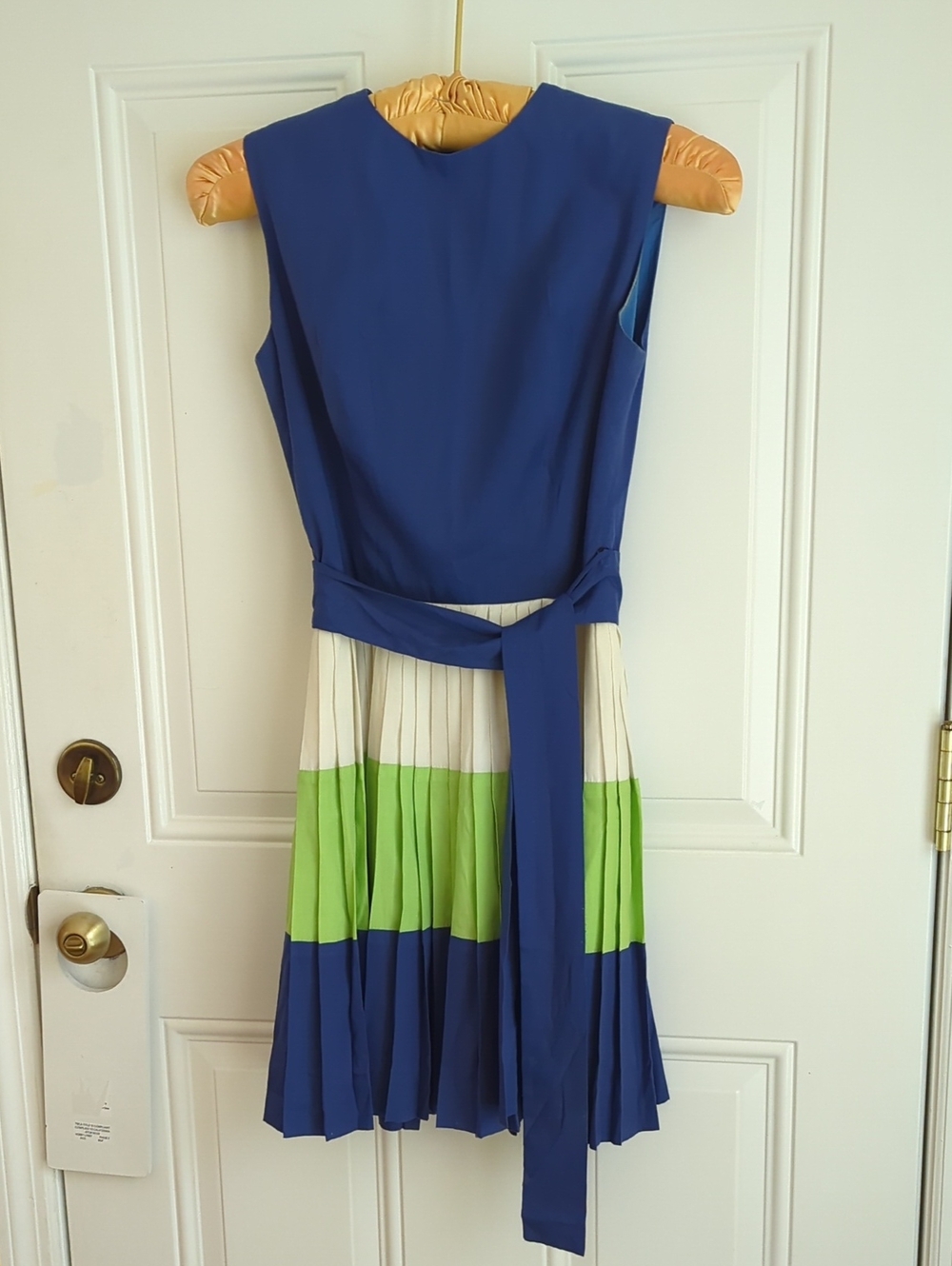 Lanz Original Vintage Knife Pleat Skirt Dress.
